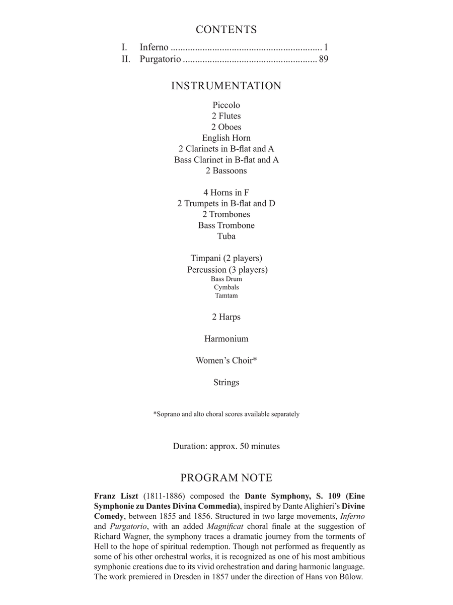 Dante Symphony, S. 109 (Eine Symphonie zu Dantes Divina Commedia) by Franz Liszt Concert Band - Sheet Music page 3