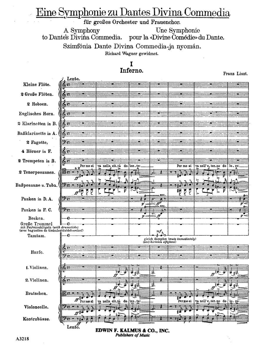 Dante Symphony, S. 109 (Eine Symphonie zu Dantes Divina Commedia) by Franz Liszt Concert Band - Sheet Music page 4