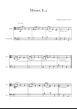 Minuet, K.2