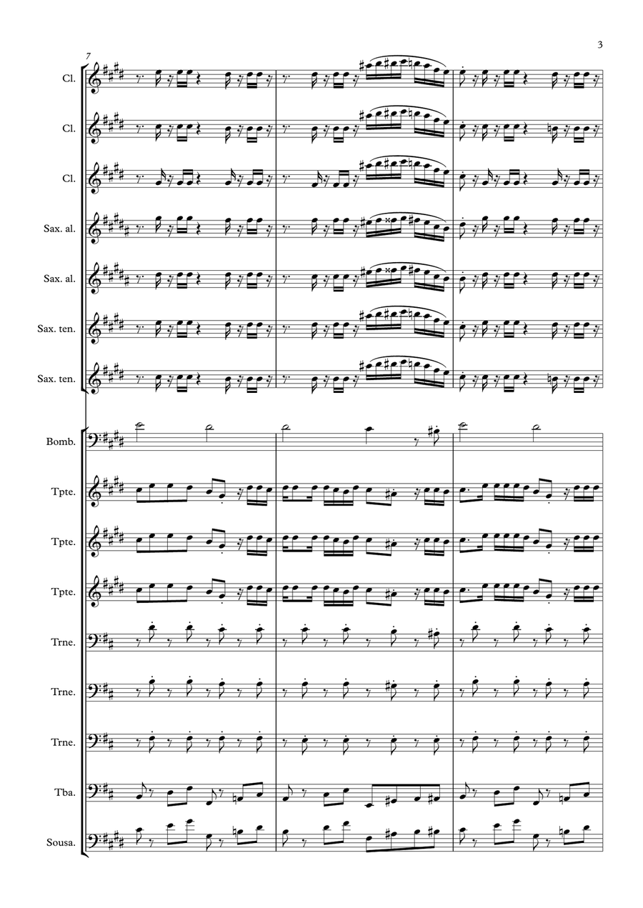 Melzinho Concert Band - Digital Sheet Music page 3