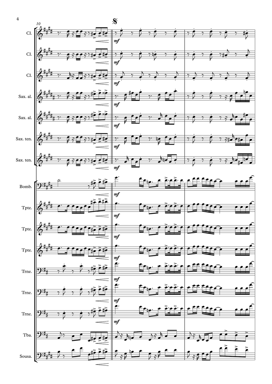 Melzinho Concert Band - Digital Sheet Music page 4
