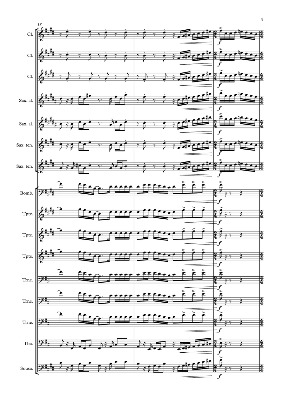 Melzinho Concert Band - Digital Sheet Music page 5