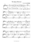The Space Between Piano, Vocal scores gallery preview page 3