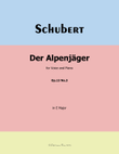 Der Alpenjager, by Schubert, Op.13 No.3, in E Major