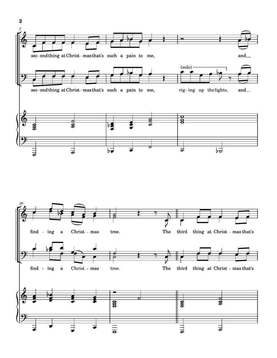 The Twelve Pains Of Christmas 4-Part - Digital Sheet Music page 3
