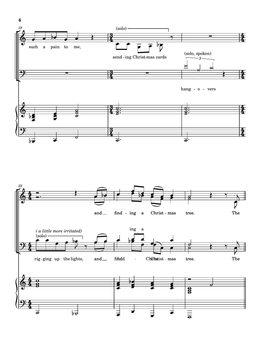 The Twelve Pains Of Christmas 4-Part - Digital Sheet Music page 5
