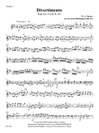 Divertimento from No. 11 in D, K. 251 (arr. R. Scott Whittington) - Violin 1