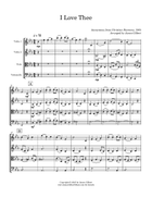 I Love Thee String Quartet scores gallery preview page 3