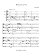 I Remember You String Quartet scores gallery preview page 4