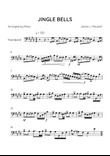 Jingle Bells - Trombone in E Major (Advanced)