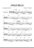 Jingle Bells - Trombone in E Major (Beginner With Letter Names & Chords)