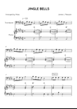 Jingle Bells - Trombone & Piano in E Major (Easy With Chords)
