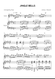 Jingle Bells - Violin & Piano in E Major (Intermediate With Chords)