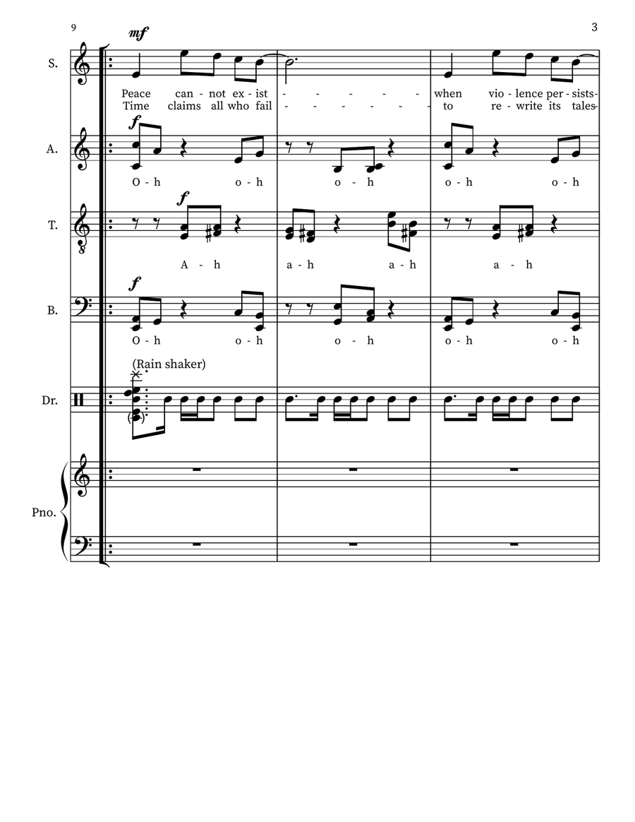 War Cry SSAATTBB - Digital Sheet Music page 3