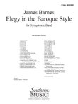 Elegy in the Baroque Style - Full Score
