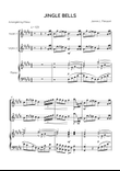 Jingle Bells - Violin Duet & Piano in E Major (Advanced With Chords)