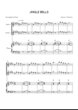 Jingle Bells - Violin Duet & Piano in E Major (Beginner With Chords)