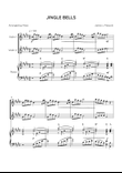 Jingle Bells - Violin Duet & Piano in E Major (Intermediate With Chords)