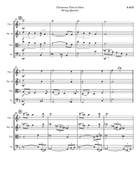 Christmas Time Is Here String Quartet scores gallery preview page 4