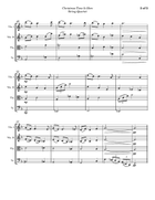 Christmas Time Is Here String Quartet scores gallery preview page 5