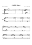Jingle Bells - Violin, Cello & Piano in E Major (Easy With Chords)