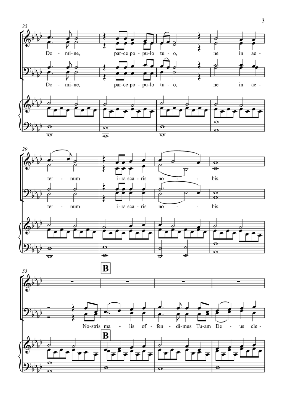 PARCE DOMINE 4-Part - Digital Sheet Music page 3
