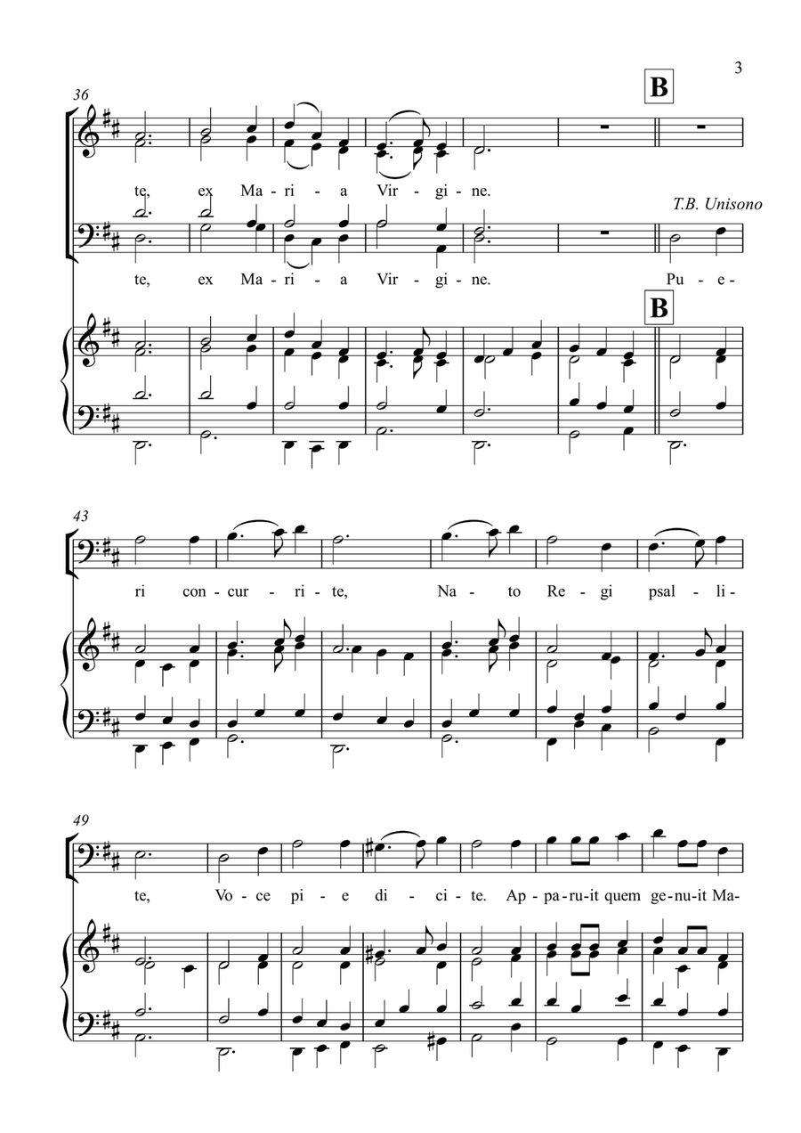 RESONET IN LAUDIBUS 4-Part - Digital Sheet Music page 3