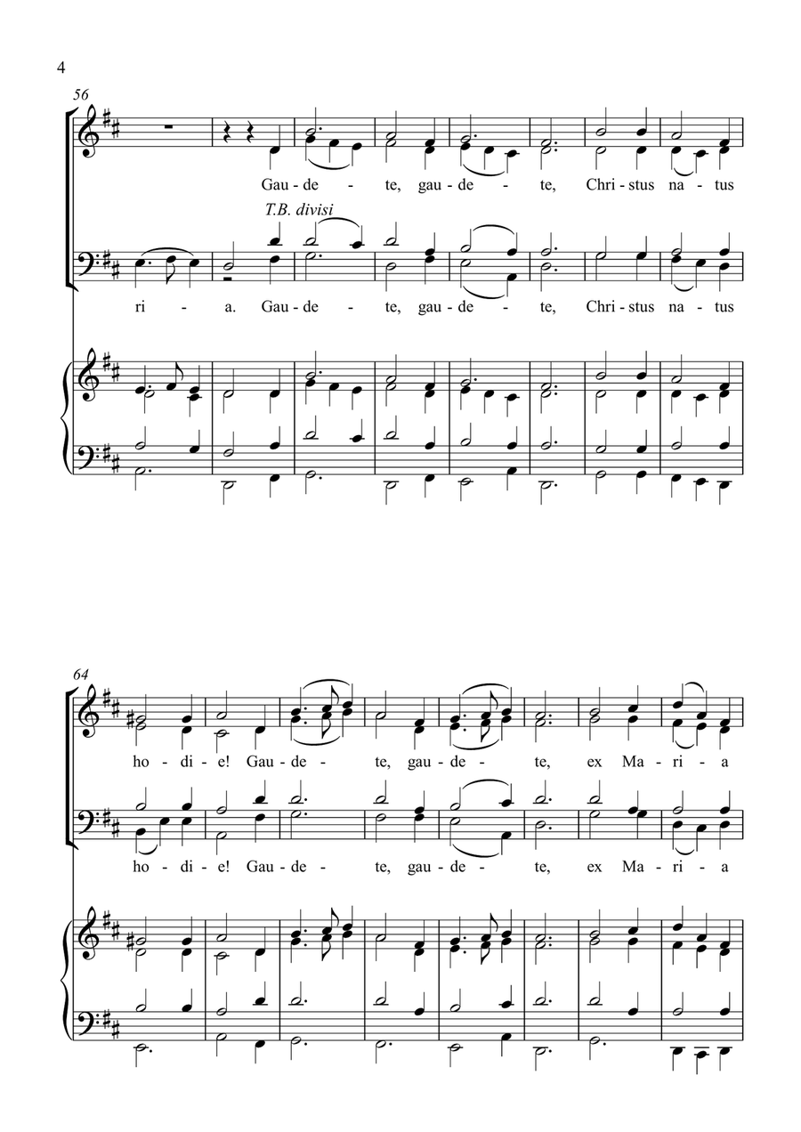 RESONET IN LAUDIBUS 4-Part - Digital Sheet Music page 4