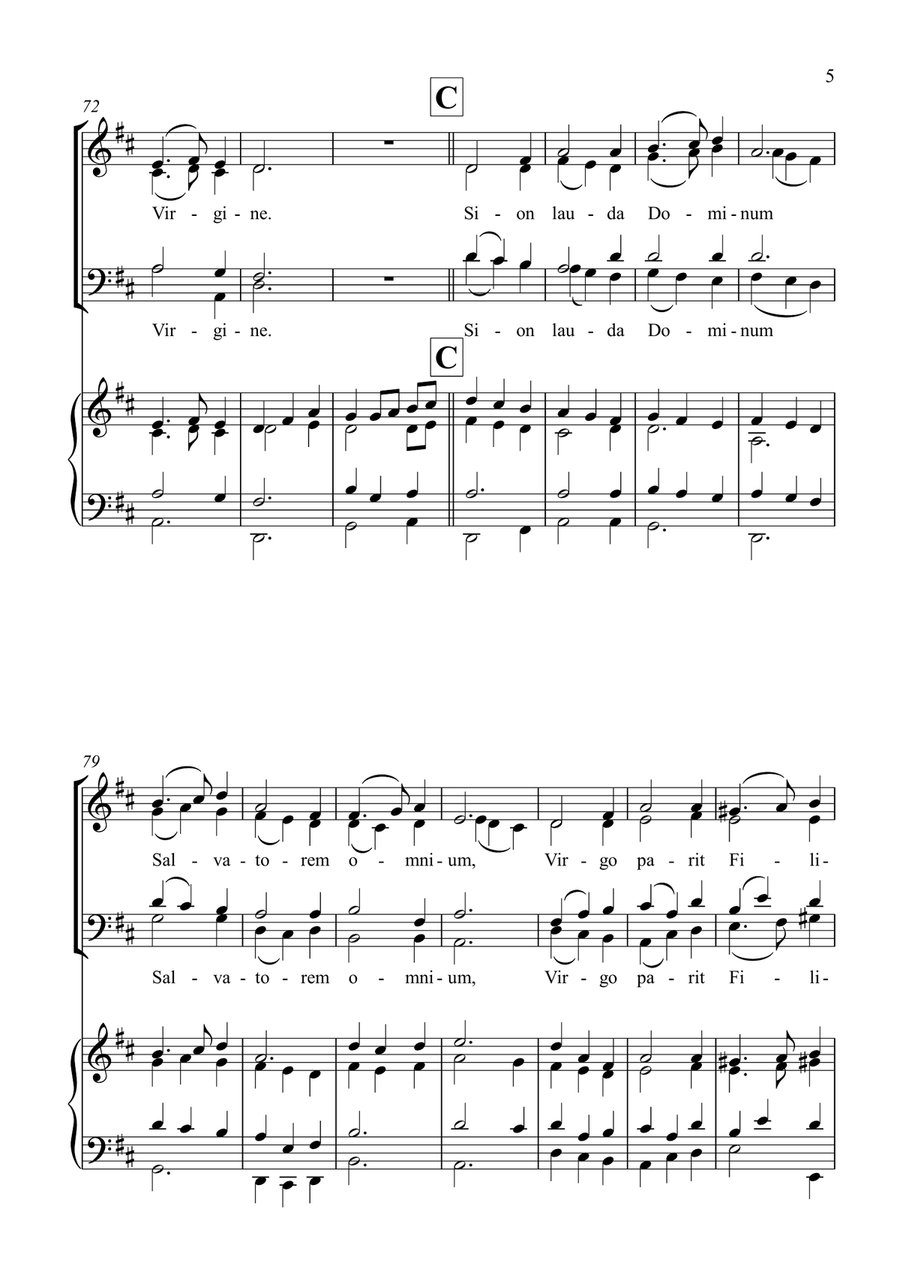 RESONET IN LAUDIBUS 4-Part - Digital Sheet Music page 5