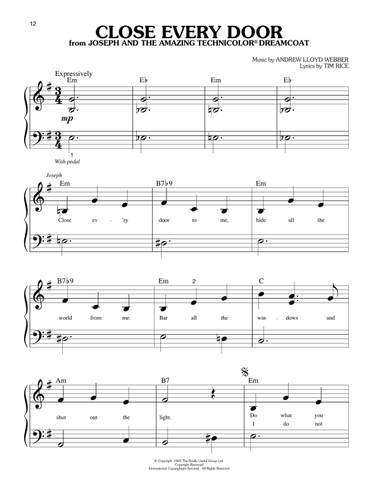 Close Every Door (from Joseph and the Amazing Technicolor Dreamcoat)