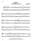 Jupiter for Beginning Orchestra (arr. Dion Morales) - Piano