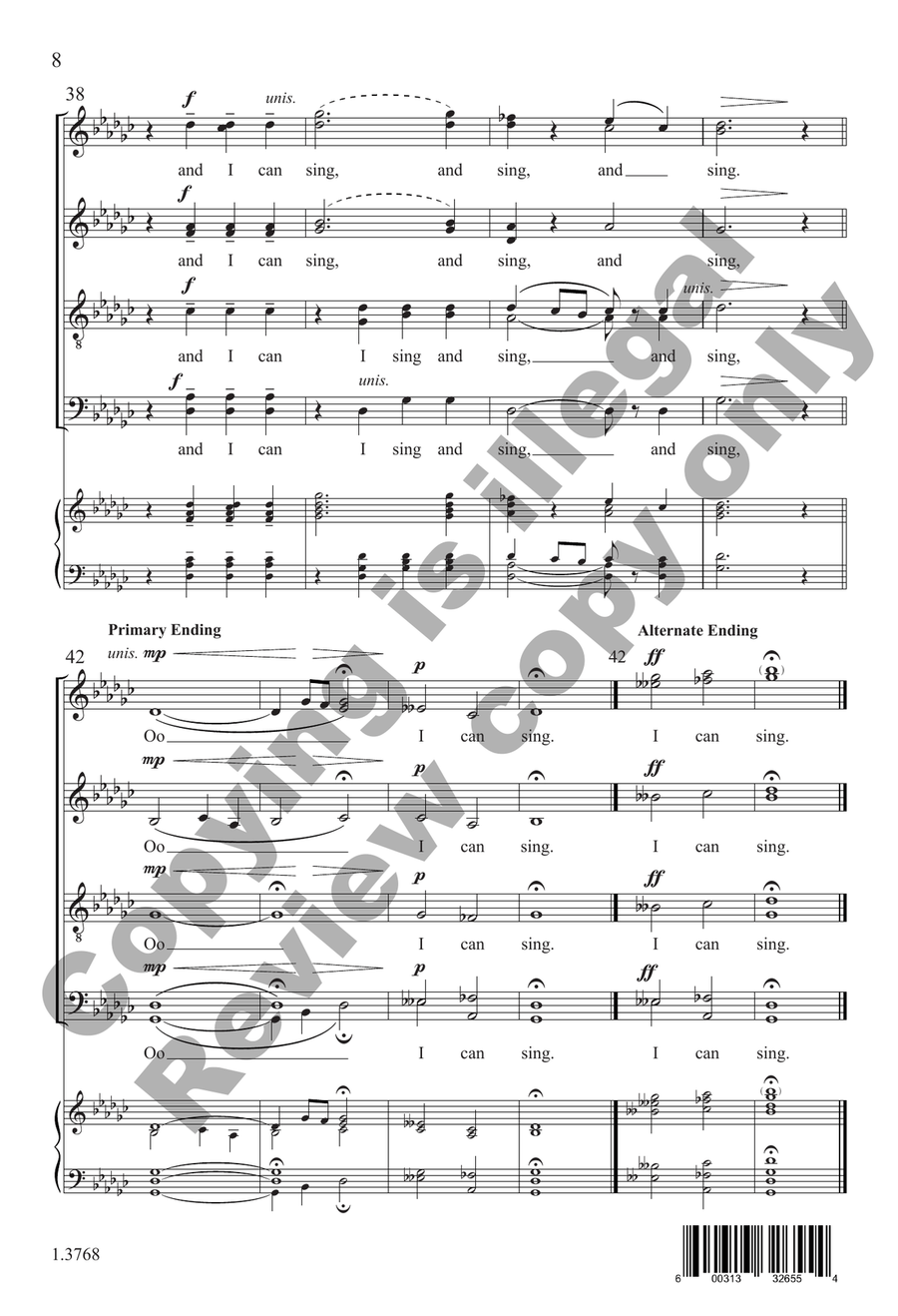 The Gift to Sing (Choral Score) Divisi - Sheet Music page 8