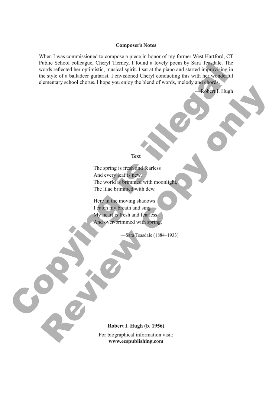 May Night (Choral Score) 2-Part - Sheet Music page 2
