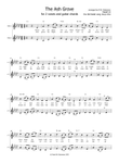 The Ash Grove arranged for 2 voices and guitar chords (in G, A flat, B flat, C and D)