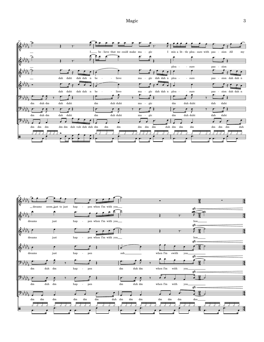 Magic TTBB - Digital Sheet Music page 3