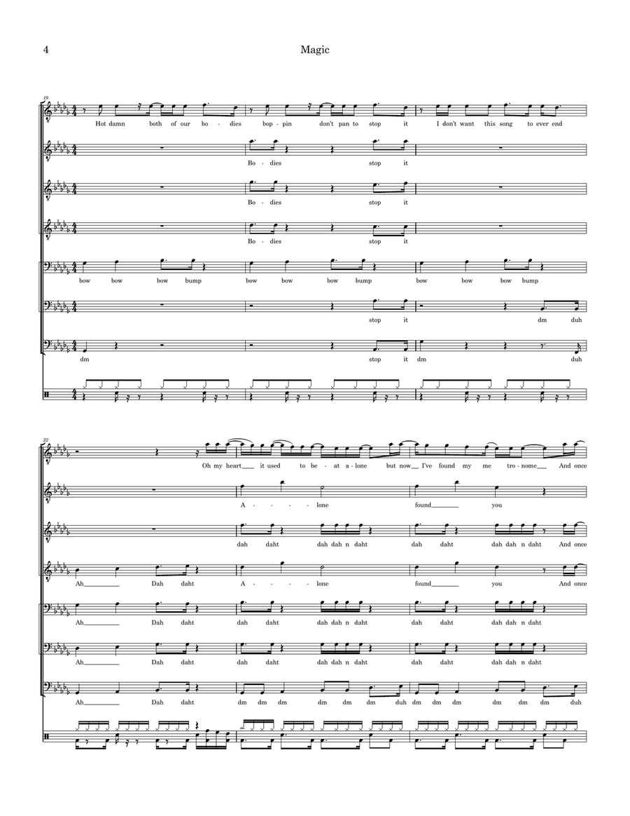 Magic TTBB - Digital Sheet Music page 4