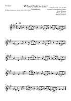 What Child is this? (Greensleeves) Brass Quartet scores gallery preview page 3