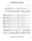 Stay Awake, Be Ready (SATB)