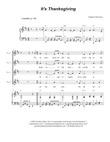It's Thanksgiving (Unison choir)