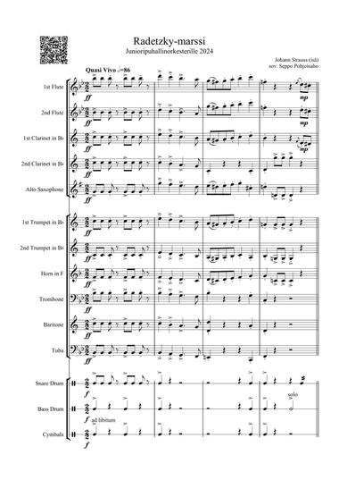Radetzky March for Junior Wind Band
