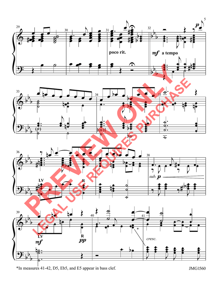 Reflections on ST. CHRISTOPHER 5-Octaves - Sheet Music page 5