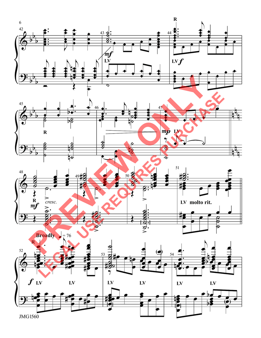 Reflections on ST. CHRISTOPHER 5-Octaves - Sheet Music page 6