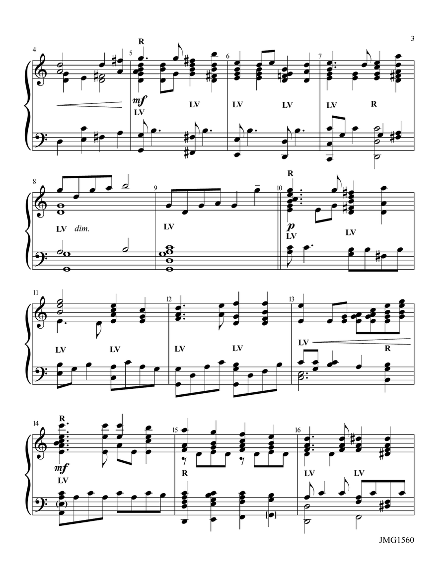 Reflections on ST. CHRISTOPHER 5-Octaves - Digital Sheet Music page 3