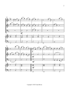 Angels From the Realms of Glory, for Two Violins, Cello and Piano Piano Quartet scores gallery preview page 3