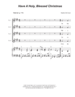 Have A Holy, Blessed Christmas (2-part choir)