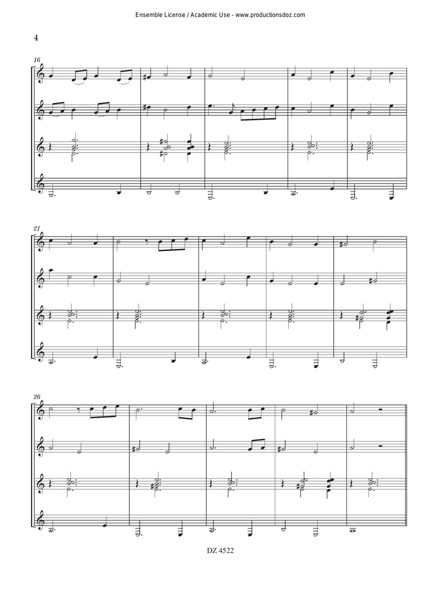 Spring in Tucson Guitar Ensemble - Digital Sheet Music page 4