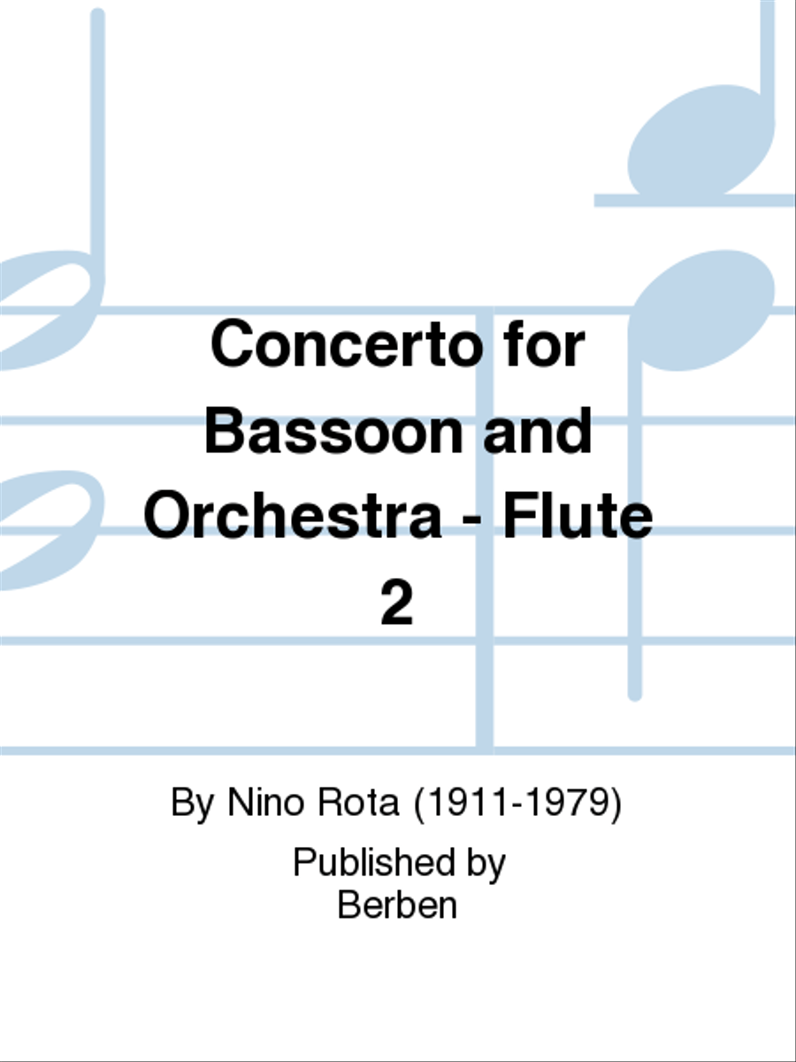 Concerto for Bassoon and Orchestra - Flute 2 Flute scores gallery preview page 1
