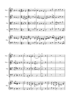Lo, How a Rose E’er Blooming - String Quartet with optional Piano accompaniment String Quartet scores gallery preview page 3