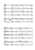 Lo, How a Rose E’er Blooming - String Quartet with optional Piano accompaniment String Quartet scores gallery preview page 4