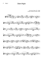 Silent Night - Viola Duet and Piano. With Parts. String Duet scores gallery preview page 6